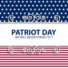 Stock vector Patriot Day USA
