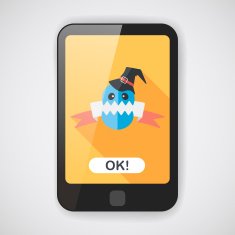 Halloween flag flat icon with long shadow eps10 N3