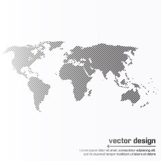 Vector world map design N3