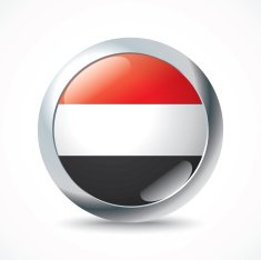Yemen flag button