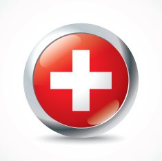 Switzerland flag button