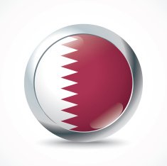 Qatar flag button