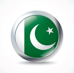 Pakistan flag button