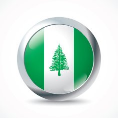 Norfolk Island flag button