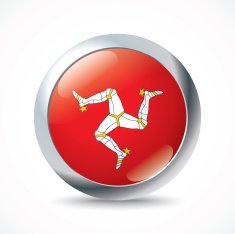 Isle of Man flag button
