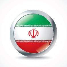 Iran flag button