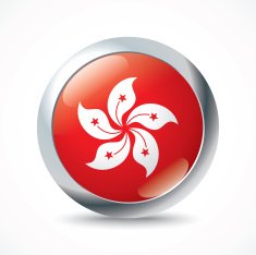 Hong Kong flag button