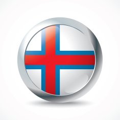 Faroe Islands flag button