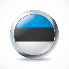 Estonia flag button