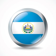 El Salvador flag button