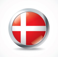 Denmark flag button