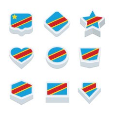 the democratic republic of congo flags icons