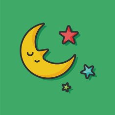 Space moon icon N4