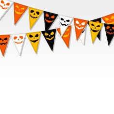 Halloween bunting flags free image download