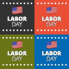 Labor day card design