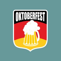 Coat of arms Oktoberfest Flag Germany and mug beer free image download