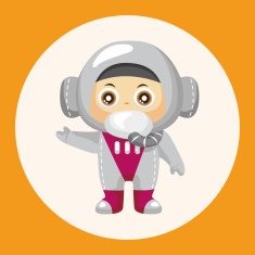 Space astronaut theme elements N2