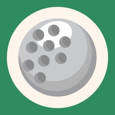 golf equipment theme elements