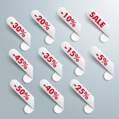 White Sale Banners Elements