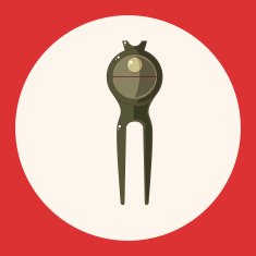 golf equipment theme elements N29
