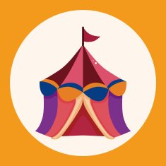 circus tents theme elements N2