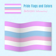 Intersex pride flag with correct color scheme free image download