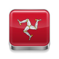 Metal icon of Isle Man