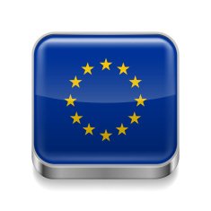 Metal icon of EU