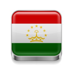 Metal icon of Tajikistan
