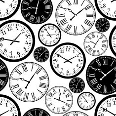 Clock Seamless Pattern N2