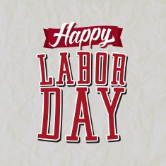 Happy Labor Day Label