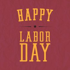 Happy Labor Day Label N2