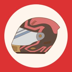 racing helmet theme elements vector eps