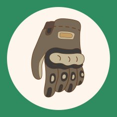racing glove theme elements vector eps