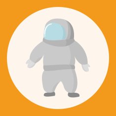 Space Astronaut theme elements vector eps10 N3