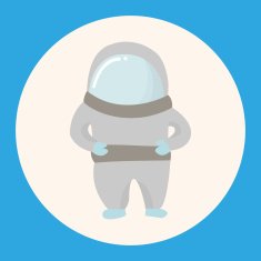Space Astronaut theme elements vector eps10 N4