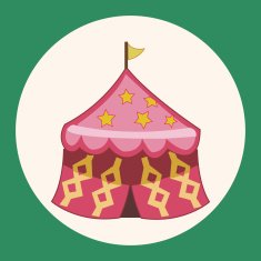 circus tent theme elements vector eps