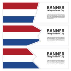 netherlands Flag banners collection independence day