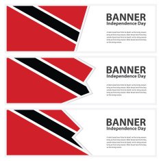 trinidad & tobago Flag banners collection independence day