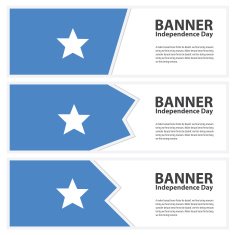 somalia Flag banners collection independence day