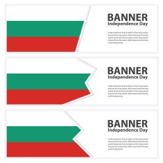 bulgaria Flag banners collection independence day