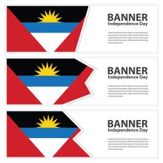 antigua and barbuda Flag banners collection independence day
