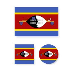 Swaziland Flag N3