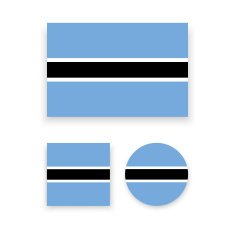 Botswana Flag N2