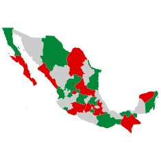 Mexico map countries N4