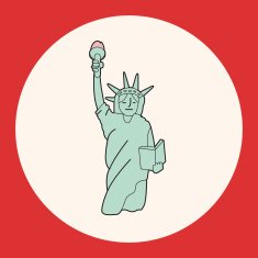 liberty statue theme elements