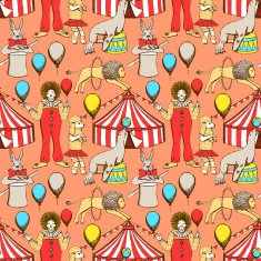 Sketch circus in vintage style N2
