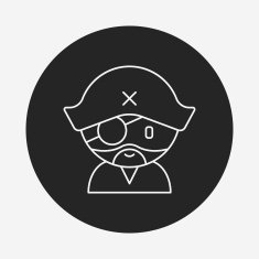 pirate line icon N4
