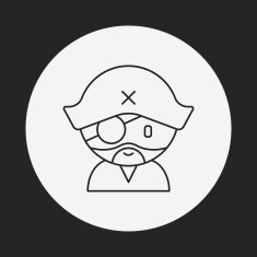 pirate line icon N5