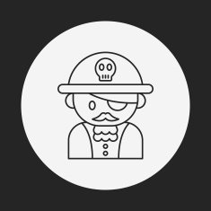 pirate line icon N9